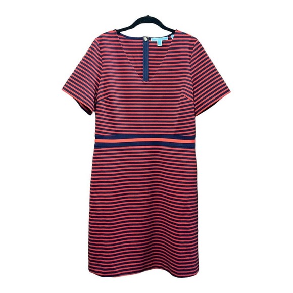 Draper James Ponte Stripe A-line Dress - Picture 2 of 4